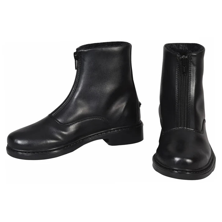 TuffRider Kids Winter Fleece Lined Front Zip Paddock Boots