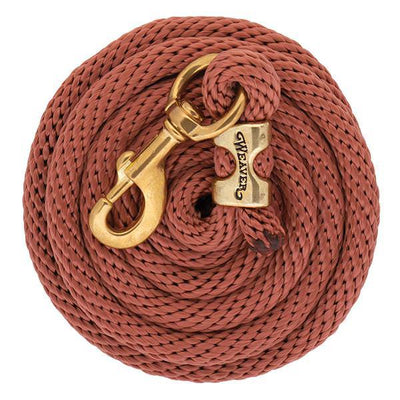 Weaver Solid Poly 10' Lead Rope with a Solid Brass 225 Snap