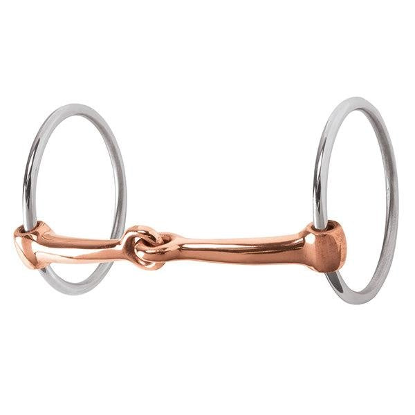 Weaver Professional Ring Snaffle Bit 5" Copper Mouth