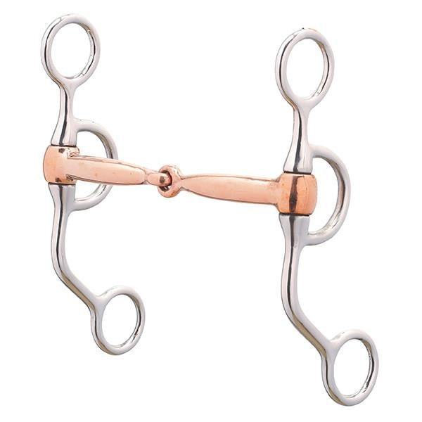 Weaver  Professional Argentine Bit 5" Copper Snaffle Mouth