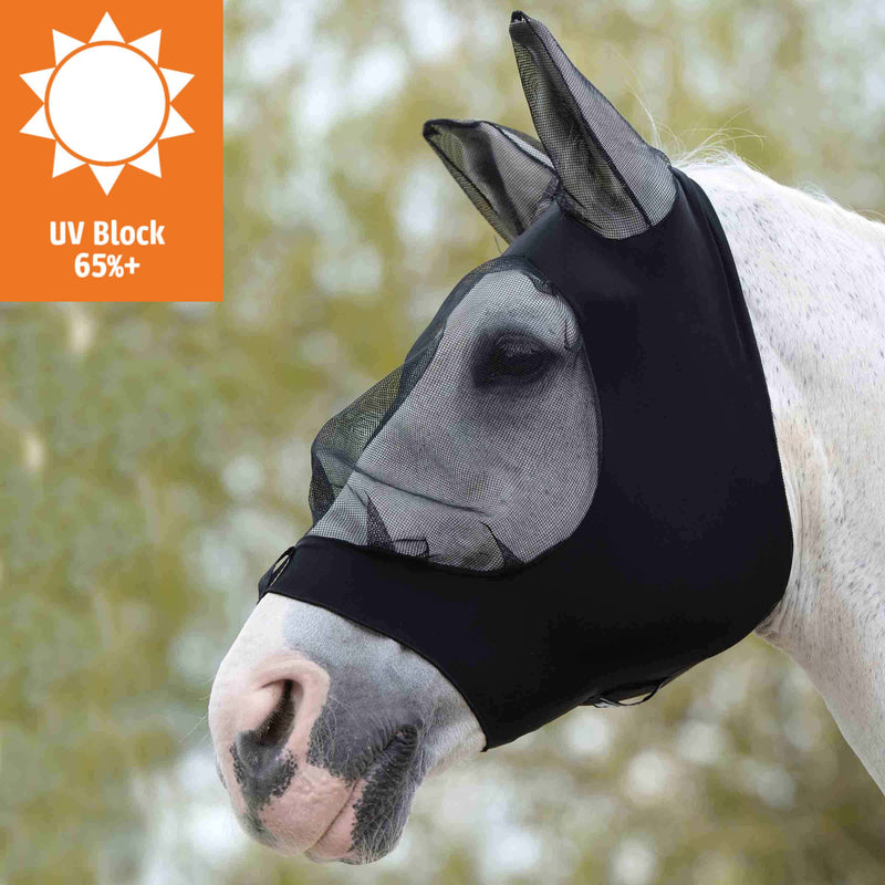 Weatherbeeta Stretch Eye Saver With Ears Black/Black Pony