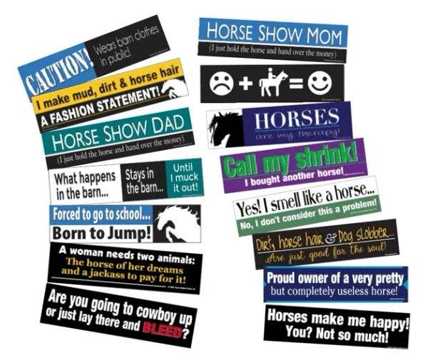 Horse Hollow Press - 50 Horse Bumper Sticker Pack: 50 Best-selling