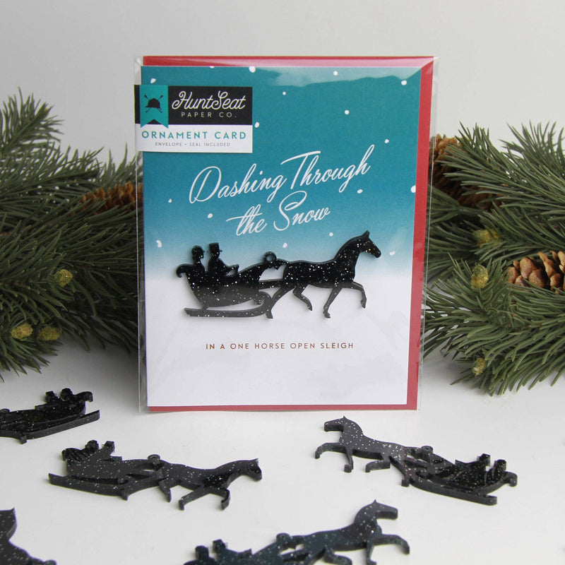 Dashing Ornament Card