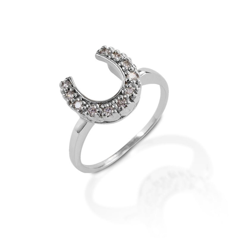 Kelly Herd Horseshoe Ring - Sterling Silver