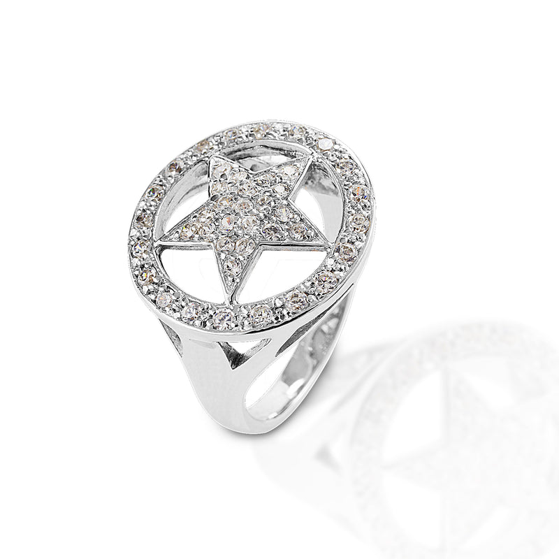 Kelly Herd Large Star Ring - Sterling Silver