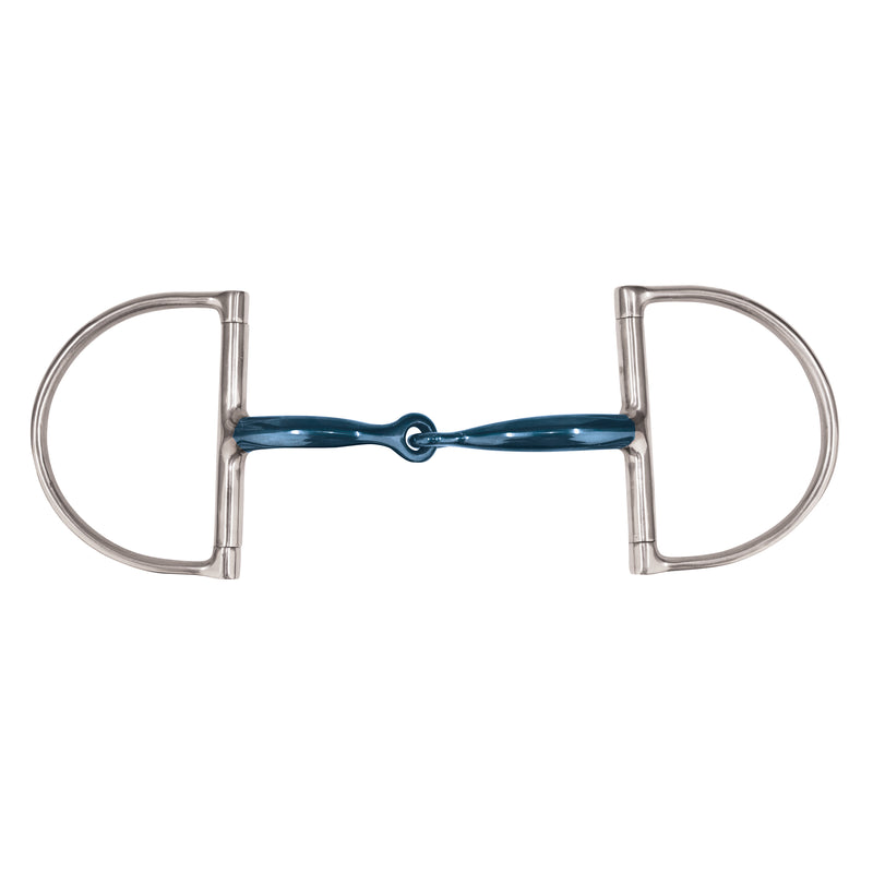 Jp Korsteel Blue Steel Jointed Dee Ring Snaffle Bit