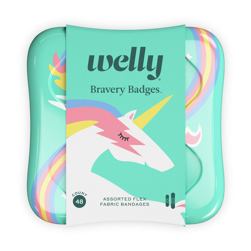 Welly - Bravery Badges - ASSORTED UNICORN FLEX FABRIC BANDAGES