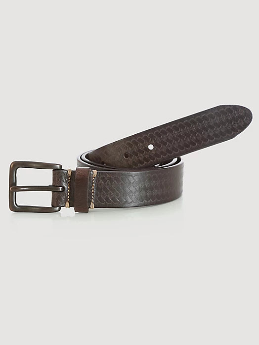 BASKETWEAVE EMBOSSED BELT WRANGLER x44