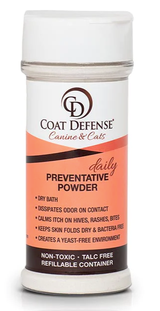 Coat Defense Preventative Powder Cat and Dog 6 oz
