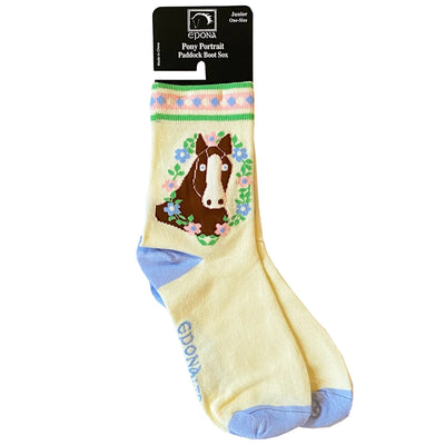 Epona Kids Pony Portrait Paddock Boot Sock