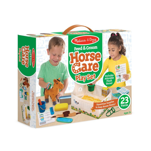 Feed and Groom Horse Care Play Set
