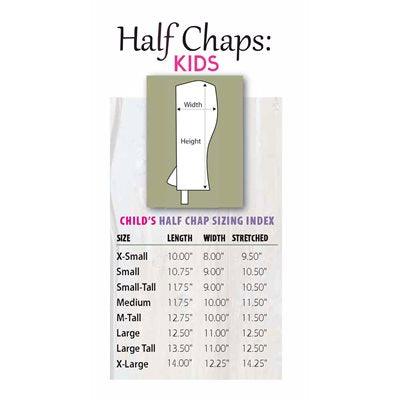 Perris Professional Childs Zip Half Chap