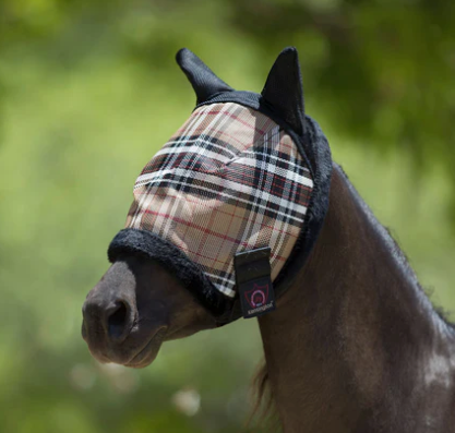 Kensington Mini & Pony Fly Mask with Mesh Ears & Fleece Trim