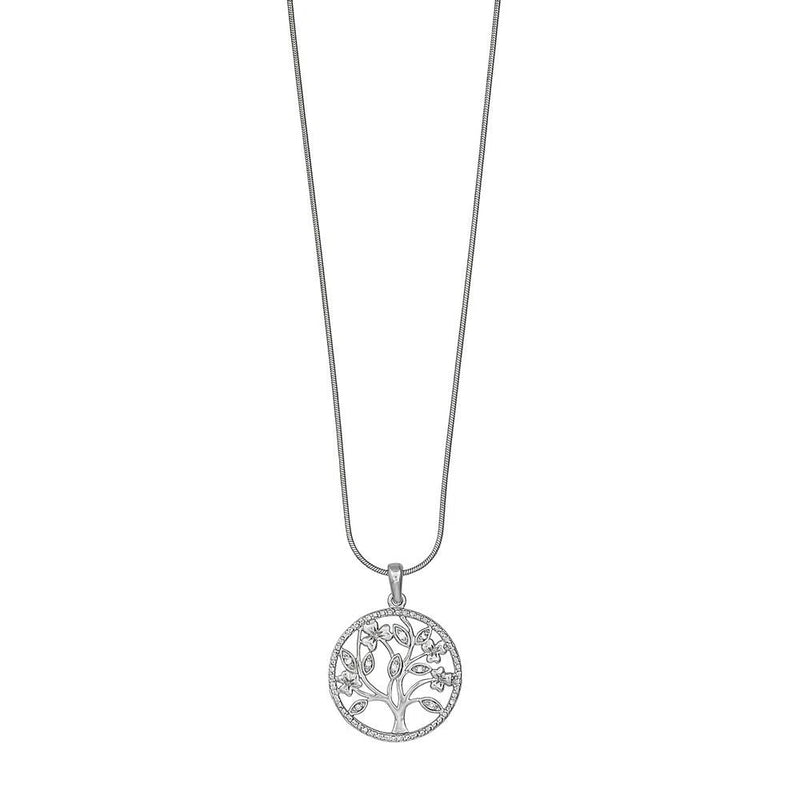 Kelly Herd Circle Tree Necklace - Sterling Silver