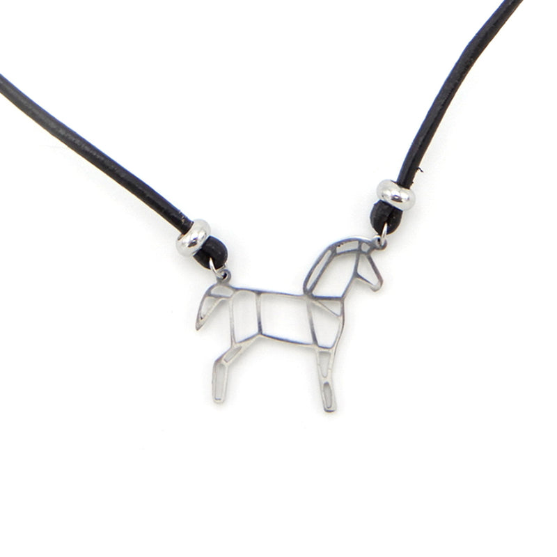 Lilo Collections Origami Horse Necklace