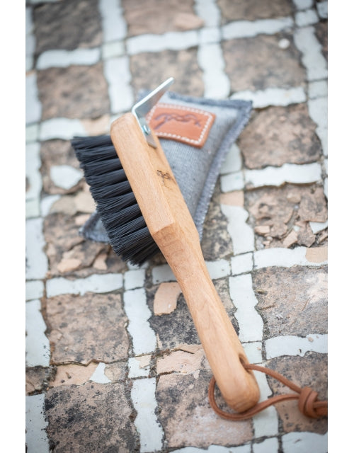 Penelope Wood Hoof Pick with Brush