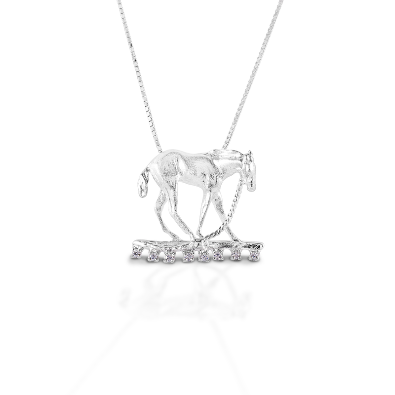 Kelly Herd Foal & Halter Pendant - Sterling Silver