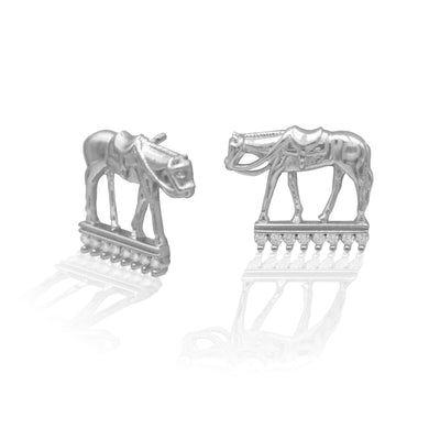 SP1063ER - Kelly Herd Western Pleasure Horse Earrings - Sterling Silver