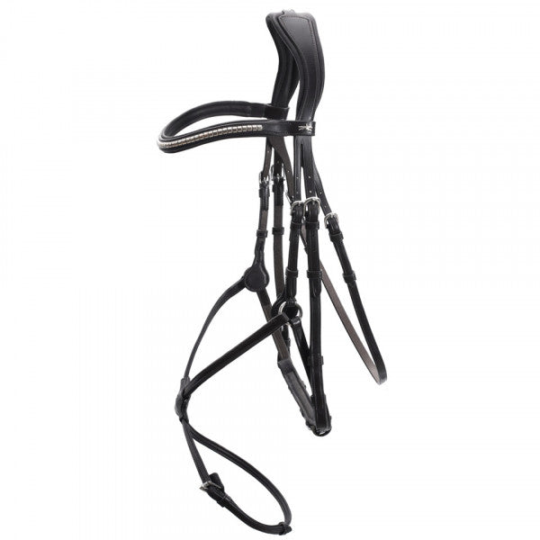 Schockemöhle Equitus Delta Anatomic Special Snaffle Bridle COB Espresso