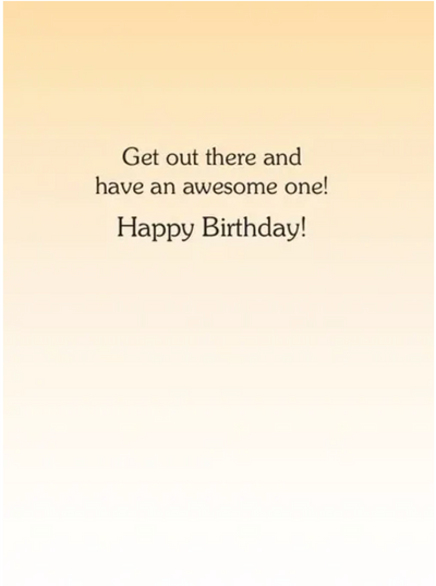 Birthday Card: So it's your birthday! (nudge, nudge.)