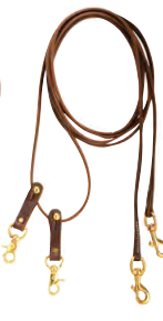 Tory  Leather Pulley Draw Rein