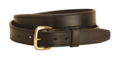 Tory 1 1/4" Bridle Leather Double Stitched Belt