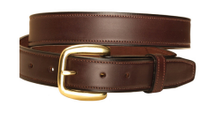 Tory 1 1/4" Bridle Leather Double Stitched Belt