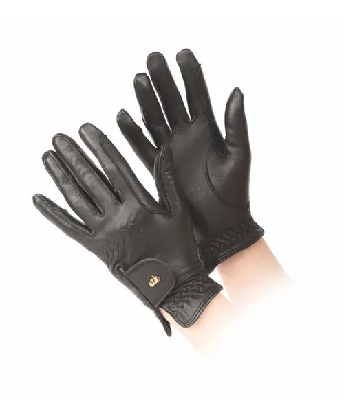 Shires Kids Aubrion Leather Riding Gloves