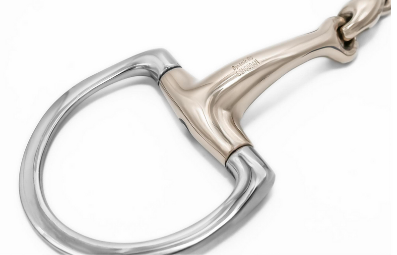 Herm Sprenger Dynamic RS Eggbutt Sensogan Double Jointed Snaffle with D Shaped Rings