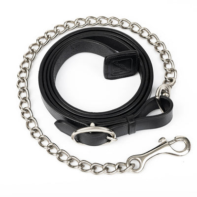 LeMieux Leather Trot Up Lead with Chain