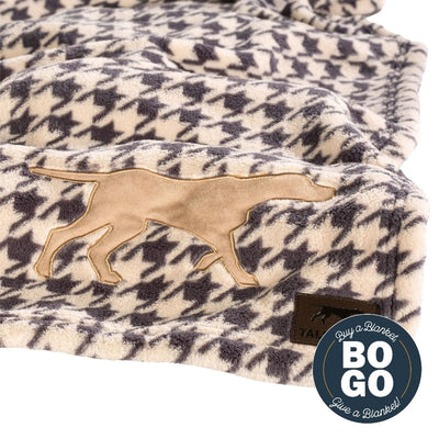 Tall Tails Houdstooth Fleece Dog Blanket 30 x 40 in