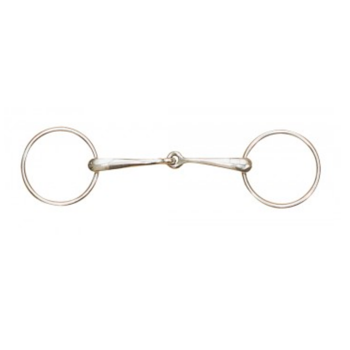 Centaur Medium Weight Hollow Single Joint Loose Ring Snaffle