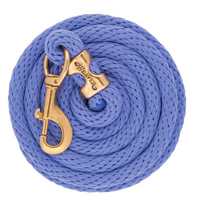 Weaver Solid Poly 10' Lead Rope with a Solid Brass 225 Snap