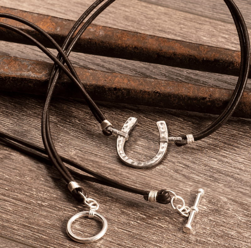 Urban Equestrian Forged Horseshoe Necklace