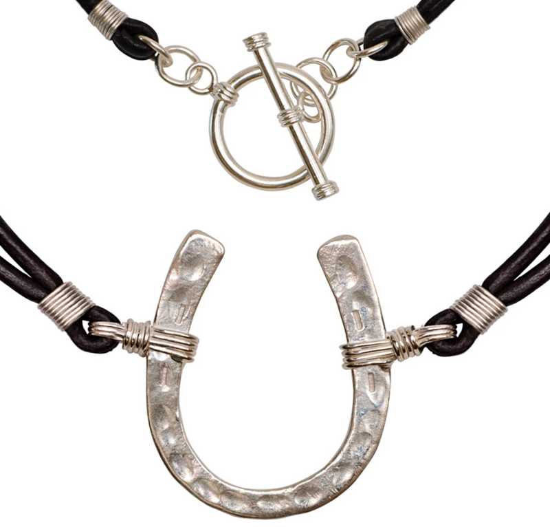 Urban Equestrian Forged Horseshoe Necklace