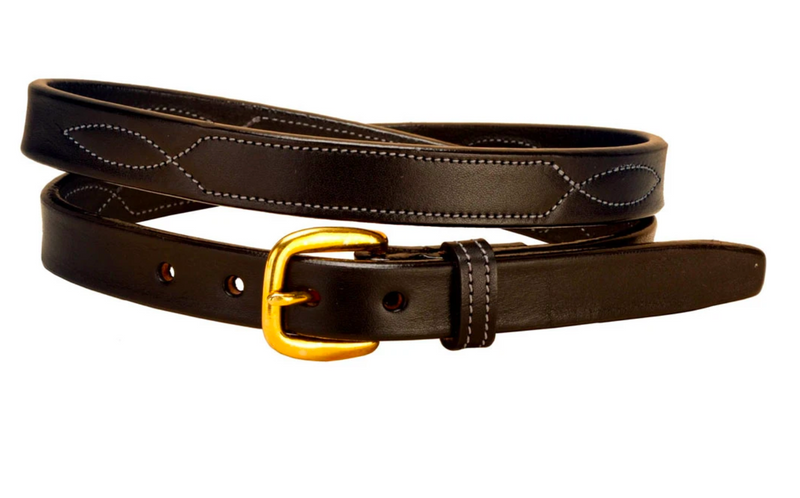 Tory 3/4" Stitched Pattern Nameplate Belt