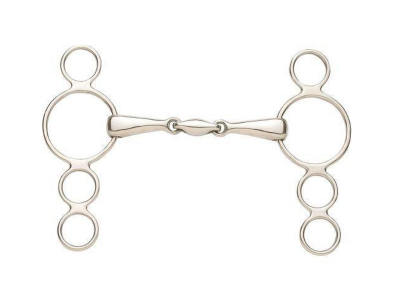 Ovation Peanut Link 3-Ring Gag Stainless Steel 5-1/2