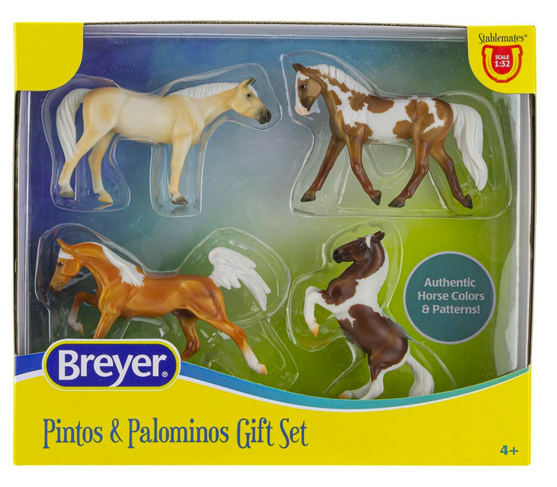 Breyer Stablemates Pintos and Palominos Gift Set 4Piece Set