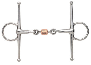 Shires Full Cheek Snaffle with Copper Peanut