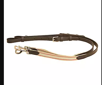 Tory Leather 3/4 inch Leather/Elastic Side Rein